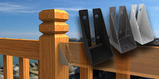 Decking rail fixing brackets (pair). Raillok For Fence Rail Sections