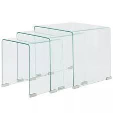Liatorp table basse, blanc, verre, 93x93cm. Lot De 3 Tables Basses Gigognes Verre Trempe Transparent Cafe Table Achat Vente Table Basse Lot De 3 Tables Basses Soldes Sur Cdiscount Des Le 20 Janvier Cdiscount