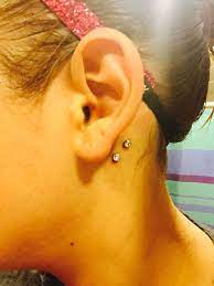 Surface Anchors Dermal Piercings Behind My Ear Really Didnt Hurt Too Bad Will Be Going Back For A Third One Above Dermal Piercing Piercings Behind Ear Tattoo