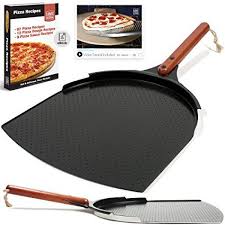 New The Ultimate Aluminum Pizza Peel Paddle 14 Nonstick Nano Ceramic Coating Plus 10 Long Wood Handle Ideal For Pizza Peel Stone Pizza Oven Stone Oven