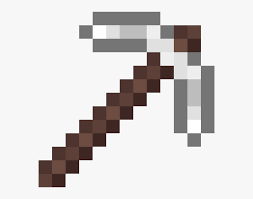 Transparent Minecraft Sword Clipart Iron Pickaxe Minecraft Png Png Download Kindpng