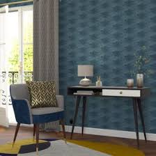 Papier Peint Intisse Phoenix Coloris Bleu Petrole Bleu Petrole Papier Peint Decoration Maison