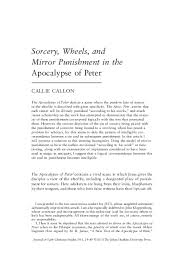 From the apocryphal new testament m.r. Pdf Sorcery Wheels And Mirror Punishment In The Apocalypse Of Peter Callie Callon Academia Edu