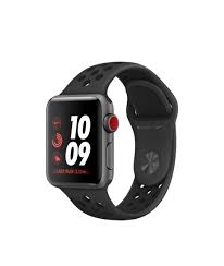 Shop Apple Watch Nike Space Gray Aluminum Case With Dark Gray Black Nike Sport Band In 38mm And 42mm Available W Apple Watch Nike Buy Apple Watch Apple Watch