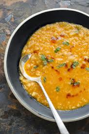 Turkish Red Lentil Soup With Aleppo Pepper Oil Recipe Stuffed Peppers Red Lentil Soup Red Lentil