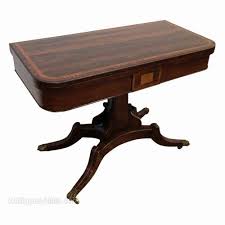 Regency Rosewood Fold Over Card Table Antique Poker Table Poker Table And Chairs Table
