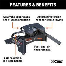 The curt 16039 q25 slide fifth wheel hitch comes with a variety of features that makes it a hit. A25 5th Wheel Hitch Cur16180 Action Car And Truck Accessories