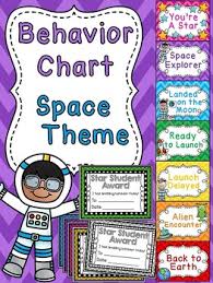 Space Theme Classroom Behavior Chart