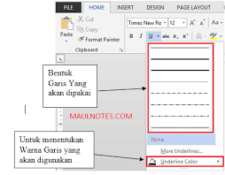 Mengenal Fungsi Bold,Italic,Underline, Dan Change Case di Microsoft Word - Maul Notes