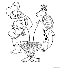 Flintstones characters coloring in sheet fred flintstone,wilma flintstone,pebbles flintstone,dino,baby puss The Flintstones Coloring Pages Tv Film Flinstones Cl 13 Printable 2020 08734 Coloring4free Coloring4free Com