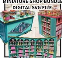 BUNDLE Miniature Shop fit out - modular - SVG File - Digital Download for  laser cutting