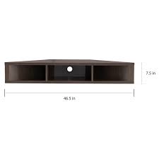 Copper Grove Sukhumi Wall Mounted Floating Corner Media Console Corners allow you to put a tv stand in a space in a room where traffic is low. copper grove sukhumi wall mounted floating corner media console