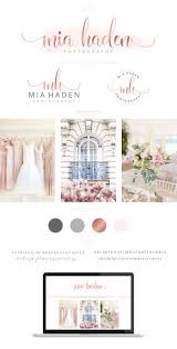 Branding Kit Branding Package Premade Logo Watercolor Logo Rose Gold Logo Logo Design Calligpaphy Log Premade Logo Watercolor Rose Gold Logo Branding Kit