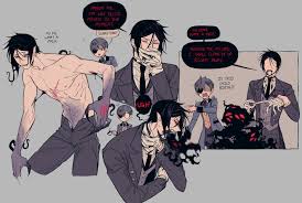 ciel phantomhive and sebastian michaelis (kuroshitsuji) drawn by viiperfish  | Danbooru