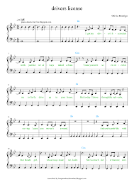 The fastest, easiest way to learn to play from sheet music or. Drivers License Piano Sheet Olivia Rodrigo In 2021 Piano Sheet Music Piano Sheet Music Free Clarinet Sheet Music