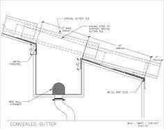 Cast stirrup downspout bracket with spring. 14 Concealed Gutters Ideas Gutters Roof Design Roof Detail