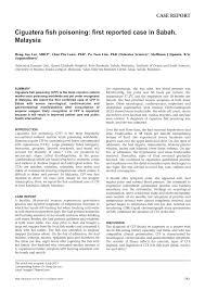 The new sabah pangolin sanctuary and research institute (sapsari) will be created in a national park, in south east sabah. Pdf Ciguatera Fish Poisoning First Reported Case In Sabah Malaysia