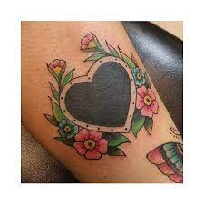 Black Heart Flowers Black Heart Tattoos Heart Tattoo Traditional Heart Tattoos