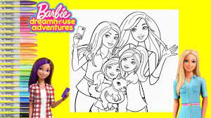 Watch the magic of barbie unfold in front of your eyes as your child unleashes her. Barbie Dreamhouse Adventures Colouring Pages Novocom Top