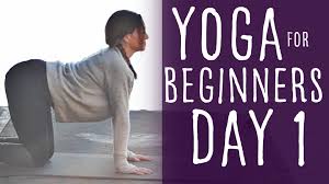 Yoga For Beginners 30 Day Challenge Day 1 With Lesley Fightmaster 30 Day Yoga 30 Day Yoga Challenge Yoga For Beginners