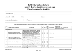 Die handlungshilfen zur gefährdungsbeurteilung bieten dem nutzer einen tätigkeitsorientierten zugang, um in der konkreten betrieblichen arbeitssituation mögliche gefährdungen bereits während der planung und arbeitsvorbereitung auszuschließen. Https Www Zahnaerzte In Sachsen De Fileadmin Praxis Lzks Zaest Phb Dokumente 03 Arbeitsschutz Gefaehrdungsbeurteilungen Arbeitsstaetten 2020 01 09 Gfb Arbstaettv Pdf