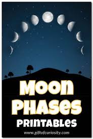 Phases Of The Moon Printables Moon Activities Earth And Space Science Science Activities For Kids