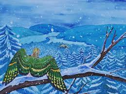 gefallt 20 mal 3 kommentare stefanie wagner greenwingsart auf instagram my winter wonderland in this picture i wa snowy forest artwork winged people