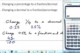 Changing Fractions Into Decimals Worksheets