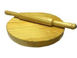 Wooden Chakla Chapati Roti Maker Big Circular Board Chakla With Rolling Pin Belan 11ingift Your Valentines On Special D Rolling Pin Chapati Baking Accessories