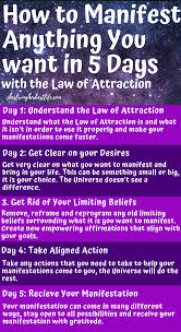 Are You Ready To Make Manifestation Simple And Actionable Learn How You Can Manifest Anything You Want In Just Five Days With The Law Of Attraction Manife In 2020