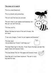Download letter b stock photos. The A And B Story Learn To Read With A Simple Story Using The Beginning Letters From The Alphabet Esl Worksheet By Sterni