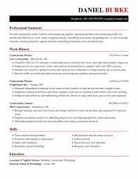 Be sure your resume provides a clear synopsis of your work history to employers. Professional Construction Resume Examples Livecareer