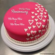 All images are licensed under the pexels license and can be downloaded and used for free! Red Anniversary Cakes With Couple Name Edit Online Free