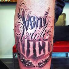Veni, vidi, vici is the famous latin phrase touted by julius caesar who was emperor over rome from 49 bc to 44 bc. 60 Veni Vidi Vici Tattoo Designs For Men Julius Caesar Ideas