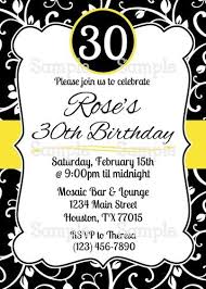 Black And White Birthday Party Invitations Pin By Janet Saywers On Personalized Digital Products You Print Pink Birthday Party Invitations Yellow Birthday Parties Happy Birthday Invitation Card