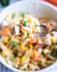 There are so many things going for this dish, starting with the creamy sauce and juicy chicken. Chicken Pot Pie Pasta Like Mother Like Daughter