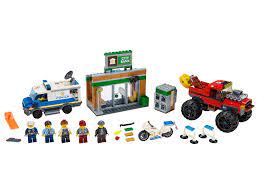 Lego city police station lego studios lego moc lego lego lego kits deadpool wallpaper lego modular cool lego creations lego architecture. Police Monster Truck Heist 60245 City Buy Online At The Official Lego Shop De