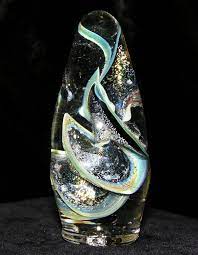 50 00 Human Pet Ash Memorial Keepsake Urn Cremation Ash Handmade Glass Urn Paperweight By Joe Crisant Keepsake Urns Cremation Glass Art Memorial Keepsakes