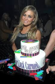Celebrity Birthday Cake Photo Gallery Carmen Electra With Her Cake At Gallery Nightclub S Record Release Party Cake Piece Of Cakes Celebrity Weddings