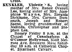 Violette Saenz Kunkler (1902-1967)