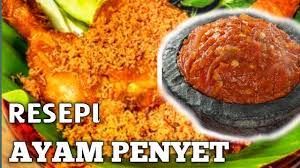 Resepi Ayam Penyet Resepi Sambal Ayam Penyet Youtube