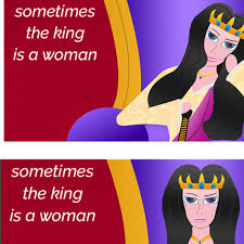 Karen is a pejorative term for a woman seeming to be entitled or demanding beyond the scope of what is normal. Sometimes The King Is A Woman Concursos De Portada De Facebook 99designs