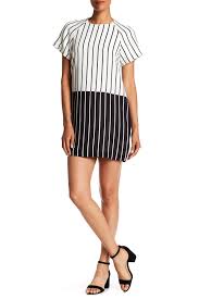 Ali Jay Blocked Stripe Mini Shift Dress Nordstrom Rack