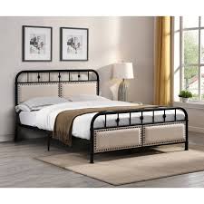 Great savings & free delivery / collection on many items. Best Quality Furniture Metal Bed Frame Beds With Upholstered Headboard And Footboard On Sale Overstock 30562402