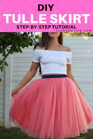 Diy Tulle Skirt Step By Step Tutorial Tulleskirt Sewingtutorial Sewingproject Diyskirt Diy Tulle Skirt Tulle Skirt Tutorial Diy Tutu Skirt