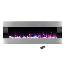 Maybe you would like to learn more about one of these? Northwest 54 In Stainless Steel Electric Fireplace With Wall Mount And Remote In Silver M022000 The Home Depot