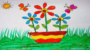 Check out our list of 100 easy drawing ideas to get inspired for your own work. How To Draw Flowers Pot Easily For Kids How To Make Simple Pretty Flowers Diy Flower Drawing Youtube