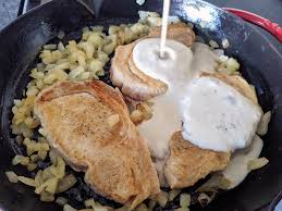 Pork chops and rice, chicken in cream of mushroom soup, pork chops with mushrooms pork chops on each side, about 2 to 3 minutes. Baked Pork Chops With Cream Of Mushroom Soup The Kitchen Magpie