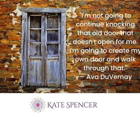 I'm not going to continue knocking that old door that doesn't open for me. I'm  going to create my own door and walk through that." — Ava DuVernay  #MotivationMonday #MentalHealth #Quotes