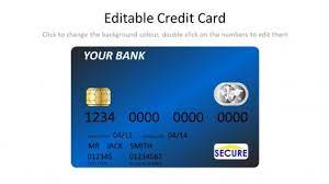 These templates can be used as atm cards i.e., credit and debit cards. Blue Credit Card Template